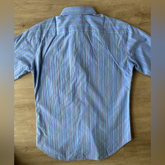 Robert Graham Mens Button Up Sz M Contrast Cuff Long Sleeve Collared‎ - Picture 5 of 12